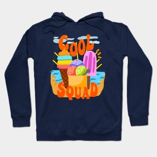 Cool Squad Summer Time Vibes Beach Ice Cream Hoodie